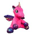 Cuddly Soft 8 inch Stuffed Nova the Pink Winged Unicorn. We Stuff em. You Love em!