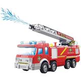 Doingart Fire Truck Toy Water Spray Fire Engine Toy with Water Pump Hose Lights and Sounds 6 7 8 9 10 Years Old