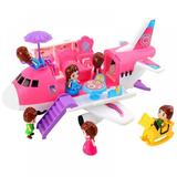 Patgoal Airplane Toy Girl Play House Airplane Toy Set Educational Children Toy Kids Toy