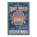 Friday Harbor San Juan Island Washington Dungeness Crab Vintage Sign (1000 Piece Puzzle Size 19x27 Challenging Jigsaw Puzzle for Adults and Family Made in USA)