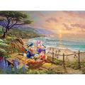 Ceaco 750 Piece Thomas Kinkade Disney Dreams - Donald and Daisy A Duck of a Day Jigsaw Puzzle