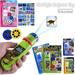 Kids Flashlight Animals with 24 Slides Educational Learning Toys for Kids: Sea Dinosaur Animal Space Pattern Torch Projector Flashlight Kids Bedtime Story Educational Toy