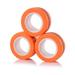 Finger Magnetic Ring Magical Spinner Toy Stress Anxiety Reliever Bracelet Fidget Toy for adults & children[Pack of 3][Gift Idea](Orange)