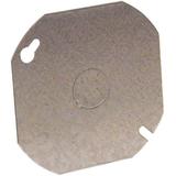 Raco 724 Octagon Cover Flat Steel.5-In. Knockout 4-In. Blank - Quantity 25