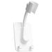 Jygee Self-Adhesive Shower Head Bracket Adjustable Handheld Showerhead Holder Wall Mount 2 Hooks Stand White