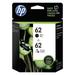 HP 62 (N9H64FN) 2-pack Black/Tri-Color Original Ink Cartridges