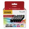 Canon 2075C006 PGI-280 & CLI-281 Ink Value Pack Black