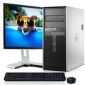 Restored HP G1 Desktop Computer Tower Intel Core i3 3.4Ghz Processor 8GB Memory 500GB HD DVD Wi-Fi with 19 LCD - Windows 10 PC (Refurbished)