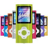 Support TF Card USB Port Slim Small Multi-Lingual Selection 1.8 LCD Portable MP3/MP4 MP3 Player MP4 Player Video Player Music Player Media Player Audio Player Green