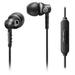 Philips Headphones EARBUDS W/ ALUM HOUSING MIC BLACK