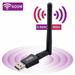 Dual Band 2.4GHz/5GHz Wireless Network Adapter USB WI-FI Dongle Adapter with 2dBi Antenna Support for PC/Desktop/Laptop/Mac Compatible with Windows 10/8.1/8/7/XP/Vista Mac OS X/Linux