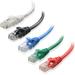 Cable Matters 5-Color Combo Snagless Short Cat6 Ethernet Cable (Cat6 Cable Cat 6 Cable) 3 ft