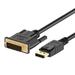 DP to DVI Rankie 10FT Gold Plated DisplayPort DP to DVI Cable (Black) - R1109C