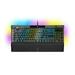 CORSAIR K100 RGB Mechanical Gaming Keyboard Backlit RGB LED CHERRY MX SPEED Double-Shot PBT Keycaps with Magnetic Detachable Memory Foam Palm Rest - Black
