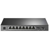 TP-Link JetStream 8-Port Gigabit Smart PoE+ Switch with 2 SFP Slots - 8 Ports - Manageable - 4 Layer Supported - Modular - 58 W PoE Budget - Twisted Pair Optical Fiber - PoE Ports - Desktop