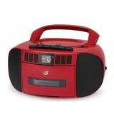 Gpx BCA209R Cd/cassette/am-fm Boombox W/aux Red