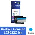 Brother Genuine LC3033C Single Pack Super High-yield Cyan INKvestment Tank Ink Cartridge Page Yield Up To 1 500 Pages LC3033