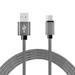 Fabric Braided USB-C Type-C Data Sync Charger Charging Cable for Motorola Edge S One 5G Ace Moto G Stylus (2021) Z3 One Power One Z3 Play G6 G6 Plus X4 X (2017) (Grey)