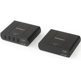 Startech.com 4 Port Usb 2.0 Extnder Hub Over Cat5e/cat6 Ethernet Cable (rj45) 330ft/100m Industrial Metal Usb Extnder Adapter Kit W/ Esd Protection Externally Powered Rugged 480 Mbps - /link/act