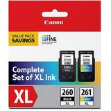 Canon PG-260 XL Black Ink Cartridge (3706C001) + CL-261