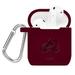 Maroon Colorado Avalanche Debossed Silicone AirPods Case Cover