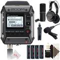 Zoom F1-LP 2-Input / 2-Track Portable Multitrack Recorder + Zoom ZDM-1 Accessory Kit