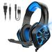 TSV Gaming Headset Fit for PC/PS4/PS5/Xbox One/Nintendo Switch 3.5mm Over-Ear Wired Headphones with Noise Canceling Microphone Stereo Sound Bass for Laptop Desktop Tablets Mobile