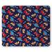 Dinosaur Mouse Pad 3 Different Cartoon Dinosaurs Funny Expressions and Bones Kids Theme Rectangle Non-Slip Rubber Mousepad Navy Blue Orange Red by Ambesonne