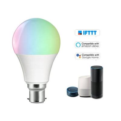 E27 4.5W LED Smart RGBW Bulb Dimmable WiFi Control Cool/Warm White Light Lamp US 
