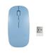 Andoer 2.4G Wireless Mouse Portable Ultra-thin Mute Mouse 4 Keys Wireless Optical Mouse 1600DPI Blue