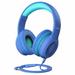 Mpow CH6 Kids Headphones for Baby to Teen Switchable Volume Limited Safe Headphones w/Sharing Function for Children Boys Girls Foldable Over-Ear/On-Ear Headset w/Mic for School/PC/Cellphone-Blue