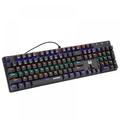 LED RGB Backlit 104 Keys Mechanical Keyboard Blue Axis Gaming Office Wired Keyboard for Desktop Laptop