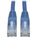 Tripp Lite 7ft Cat6 Gigabit Snagless Molded Patch Cable RJ45 M/M Blue 7 7ft - 1 x RJ-45 Male - 1 x RJ-45 Male - Blue