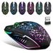 TSV Wireless Gaming Mouse Rechargeable USB 2.4G Computer Ergonomic Optical Mice for PC Laptop Desktop Windows Mac Silent