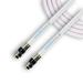 SatelliteSale Digital 75Ohm RG-6/U Coaxial Cable with F-Type Connector Indoor/Outdoor Universal Wire White Cord 100 feet