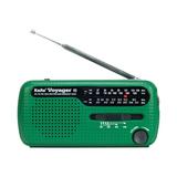 Kaito Voyager V2 AM FM Shortwave Weather Emergency Radio with Solar and Crank - Green