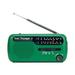 Kaito Voyager V2 AM FM Shortwave Weather Emergency Radio with Solar and Crank - Green