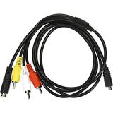 HQRP AV Audio Video Cable / Cord compatible with SONY Handycam DCR-HC62 DCR-HC96 DCR-SR200 DCR-SR200C Camcorder