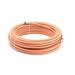 150 Feet (45 Meter) - Direct Burial Coaxial Cable 75 Ohm RF RG6 Coax Cable with Rubber Boots - Outdoor Connectors - Orange - Solid Copper Core - Designed Waterproof and can Be Buried