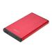 walmeck 6Gbps 2.5 SATA to USB3.0 SSD HDD Case High-speed Hard Disk Enclosure Aluminum Alloy HDD Caddy with USB Cable Red