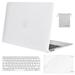 Mosiso MacBook Air 13 inch Case 2020 Release A2337 M1 A2179 Hard Cover Shell for New Air 13 inch + Keyboard Cover White