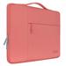 Mosiso for Macbook Air/Pro 13.3 Laptop Sleeve Briefcase Handbag Water Resistant Polyester Carrying Pouch Zipper Notebook Computer Bag Living Coral