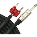 Livewire Elite 12g Speaker Cable Banana to 1/4 Male 50 ft. Black