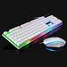 LED Wired Keyboard and Mouse Sets Illuminated Mechanical Gaming Keyboard Mouse for PS4 PS3 Xbox One and 360 Gaming