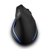 F-35 Mouse Wireless Vertical Mouse Ergonomic Rechargeable 2400 DPI Optional Portable Gaming Mouse For Mac Laptop PC Notebook etc MacBook Black