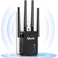 1200Mbps WiFi Range Extender UeeVii Mini WiFi Repeater 2.4GHz/5.8GHz Dual Band Wireless Access Point with 4 External Antennas