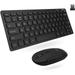 Macally Small Wireless Keyboard and Mouse Combo for PC - an Essential Work Duo - 2.4G - 78 Compact Key Cordless Mouse and Keyboard Combo with Mini Body and Quiet Click RFCOMPACTKEYCB
