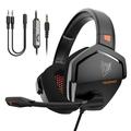 NUBWO N16 Over Ear Gaming Headset Noise Cancelling Headphones with Microphone 3.5mm Wired Gaming Earphone for PS4 PC Computer Laptop Mobile Phone