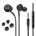 OEM UrbanX Corded Stereo Headphones for Nokia 6.1 - AKG Tuned - with Microphone and Volume Buttons - Black (US Version With Warranty)