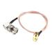 Uxcell BNC Male Right Angle to SMA Male Right Angle RG316 Coaxial Cable 0.3Meter/ 1Ft